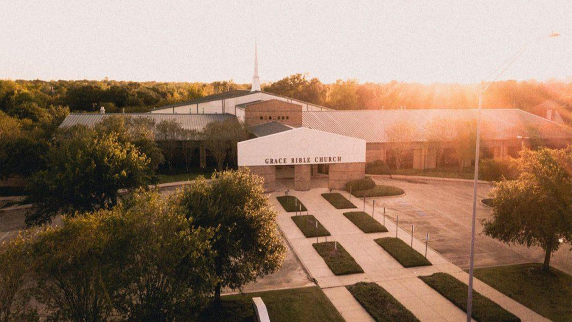 Grace Bible Church with metal roofing completed by Schulte Roofing