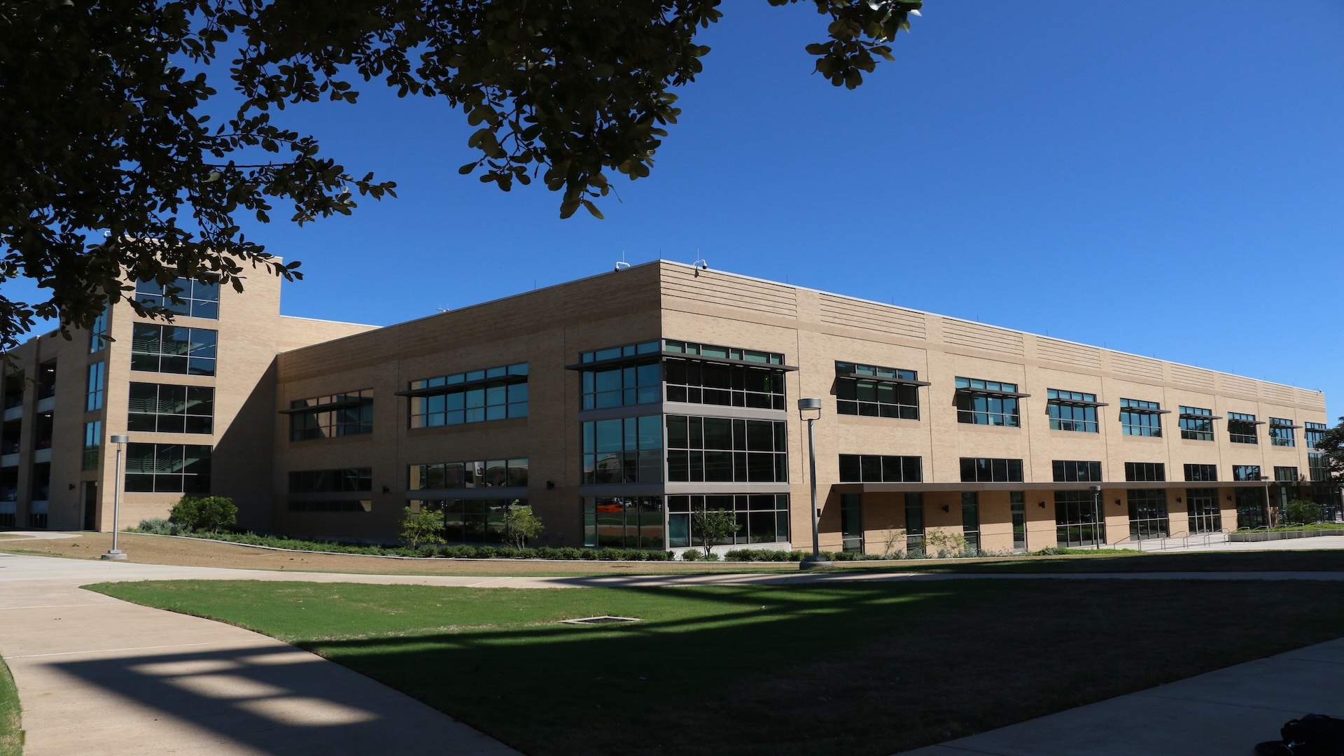 Polo Road Garage with commercial roofing completed by Schulte Roofing